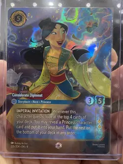 Mulan Considerate Diplomat Enchanted Disney Lorcana Ming-Na Wen Auto NYCC ‘25 - Image 2