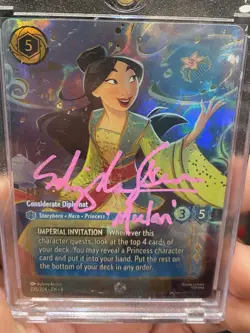 Mulan Considerate Diplomat Enchanted Disney Lorcana Ming-Na Wen Auto NYCC ‘25 - Image 3