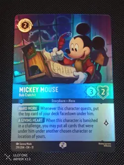Mickey Mouse (Epic Foil) Bob Cratchit 319/204 Disney Lorcana Mint Condition!!! - Image 1