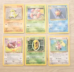 1999 Pokemon Cards Lot Of 6 Base Set Vintage Collectibles - Image 1