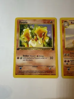 Pokemon Ponyta TCG Team Rocket 1st Edition Common Card 64/82 & Jungle Rapidash - Image 3