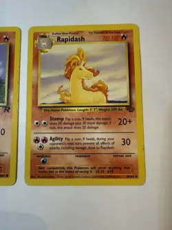 Pokemon Ponyta TCG Team Rocket 1st Edition Common Card 64/82 & Jungle Rapidash - Image 4