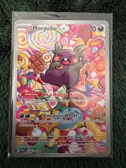 Pokemon Cards Morpeko 206/182 Paradox Rift Illustration Rare NM - Image 1