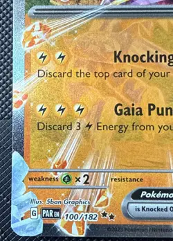 Pokemon Card Toxtricity ex 100/182 Paradox Rift Double Rare NM 85 - Image 3