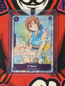 One Piece TCG OP05-062 O-Nami (Illustration Box Vol.1) Foil NM Promo Card - Image 1