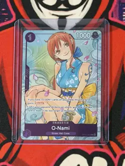 One Piece TCG OP05-062 O-Nami (Illustration Box Vol.1) Foil NM Promo Card - Image 2