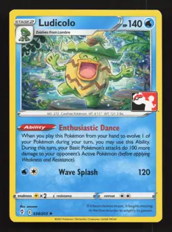 Ludicolo 034/203 Rare Prize Pack Series Cards NM 2022 - Image 1
