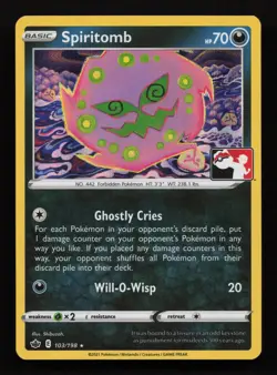 Spiritomb 103/198 Rare Prize Pack Series Cards NM 2022 - Image 1
