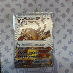 Charizard Gx Silver Foil Fan Art Display Card 940 HP NM/M - Image 1