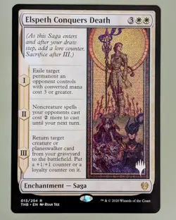 Elspeth Conquers Death (Promo Pack) - Theros Beyond Death #13 Stamped Rare - NM - Image 1