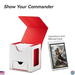 MTG Commander Deck Box - Patented Design, Holds 100 Double-Sleeved Cards & Dice - Image 2