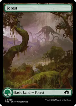 MTG Foil - Forest (0308) - 308 / NM / English - Image 1