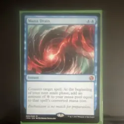 Wizards Mana Drain Iconic Masters Mythic Blue Instant Regular Eng 2017 065/249 - Image 1