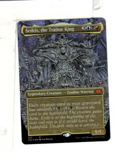 MTG SkeenAB Sedris the Traitor King BORDERLESS FOIL from 2X2. NM. - Image 1