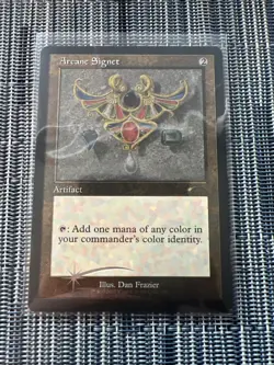 Arcane Signet - FOIL - ETCHED - NM - UNPLAYED - Secret Lair - Dan Frazier - MTG - Image 1