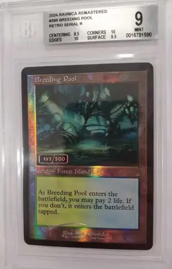 BGS 9 Ravnica Remastered Serialized (193/500) Breeding Pool Retro Frame - Image 1