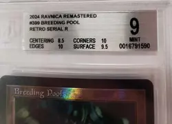 BGS 9 Ravnica Remastered Serialized (193/500) Breeding Pool Retro Frame - Image 3