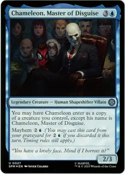 Chameleon, Master of Disguise (Foil) - 0027 - Marvel's Spider-Man MTG - NM/M - Image 1