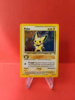 Pokemon Karte/card - Pichu 12/111 Neo Genesis Holo Swirl - Excellent - Image 1