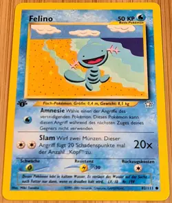 Felino # 82/111 1.Edition Common aus Neo Genesis 2001 Pokemon DE Mint Vintage - Image 4