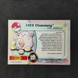 Chansey #113 _ Pokemon Topps Series 2 _ Italiano _ Nearmint - Image 4