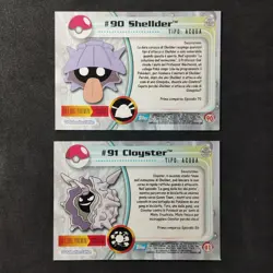 Shellder #90 Cloyster #91 _ Pokemon Topps Series 2 _ Italiano _ Nearmint - Image 4