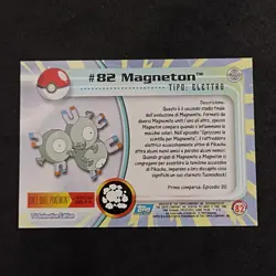 Magneton #82 _ Pokemon Topps Series 2 _ Italiano _ Nearmint - Image 4