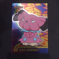 Snubbull #209_ Foil_ Pokemon Topps Johto Series 3_Italiano_ Excellent - Image 1