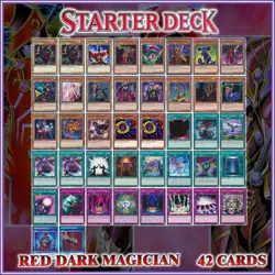 ARKANA DARK MAGICIAN RED STARTER DECK 42 | Enchanter Yami Duelist Kingdom YuGiOh - Image 1