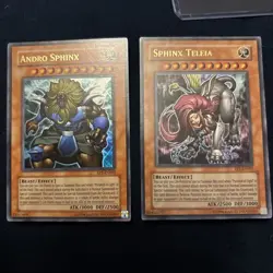 Sphinx Teleia Andro Sphinx EP1-EN002/EP1-EN003 Ultra Rare YuGiOh Playset NM - Image 1