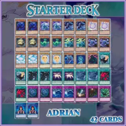ADRIAN CLOUDIAN STARTER DECK 42 | Storm Dragon Altus Fog Duelist Kingdom YuGiOh - Image 1