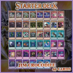 JIM CROCODILE FOSSIL STARTER DECK 46 | Dragon Skull Bone Duelist Kingdom YuGiOh - Image 1