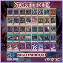 NIGHTSHROUD RED-EYES DARKNESS STARTER DECK 42 | BLACK DRAGON Duel Academy YuGiOh - Image 1