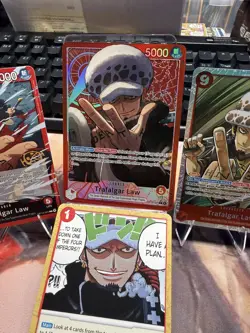 One Piece Trafalgar Law OP14-001 Leader Alt Art English (lot of 4) NM - Image 1