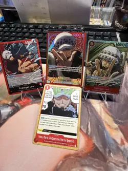 One Piece Trafalgar Law OP14-001 Leader Alt Art English (lot of 4) NM - Image 2