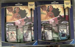 TCG Disney Lorcana Portfolio Bundle[First Chapter Rise If The Floodborn]Lot Of 2 - Image 1