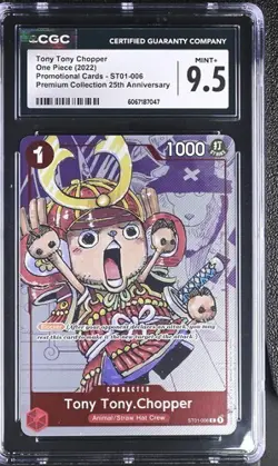 CGC 9.5 One Piece Tony Tony.Chopper 25th Anniversary Premium Collection ST01-006 - Image 1