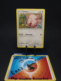 Chansey 46/68 Hidden Fates Regular Uncommon Pokemon Card - Image 1