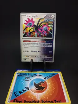 Iron Jugulis 139/162 Temporal Forces Regular Uncommon Pokemon Card - Image 1