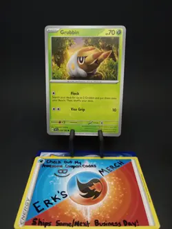 Grubbin 018/162 Temporal Forces Regular Common Pokemon Card - Image 1