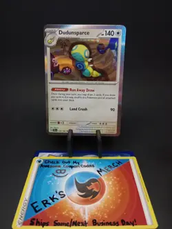 Dudunsparce 129/162 Temporal Forces Holo Rare Pokemon Card - Image 1