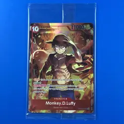 (SEALED) One Piece CCG (Monkey D Luffy ST10-006) Treasure Booster Promo Card - Image 1