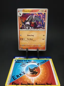 Houndoom 034/198 Scarlet & Violet Regular Common Pokemon Card - Image 1