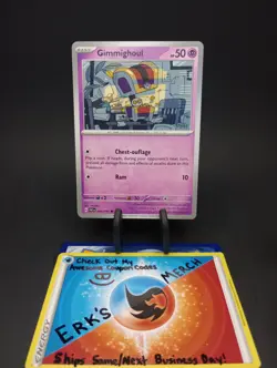 Gimmighoul 044/091 Paldean Fates Regular Common Pokemon Card - Image 1
