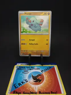 Phanpy 048/091 Paldean Fates Regular Common Pokemon Card - Image 1