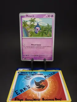 Mime Jr. 031/091 Paldean Fates Regular Common Pokemon Card - Image 1