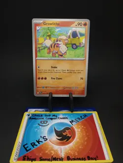Growlithe 031/198 Scarlet & Violet Regular Common Pokemon Card - Image 1
