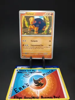 Torkoal 035/198 Scarlet & Violet Regular Uncommon Pokemon Card - Image 1