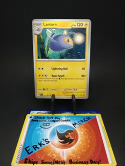 Lanturn 021/091 Paldean Fates Regular Uncommon Pokemon Card - Image 1