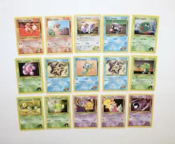 Vintage Pokemon Gym Heroes Uncommon & Common (15 Card Bundle) - Image 1